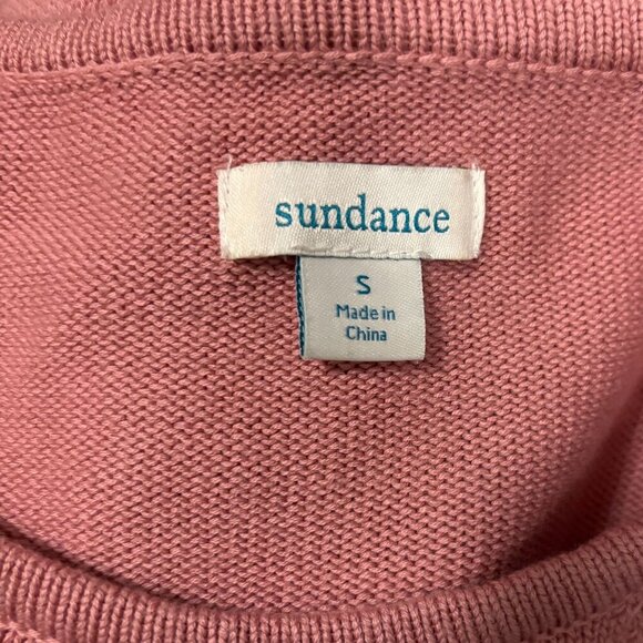 Sundance Womens Pink Raglan Knit Sweater Bell Sleeve  With Tie Detail Size S - Picture 8 of 9